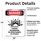 Signmission Explosive Vapors No Danger Sign, Vinyl Decal, 10in W x 14in L, 2PK OS-2PACK-DS-D-1014-V-1211 - alternate 3